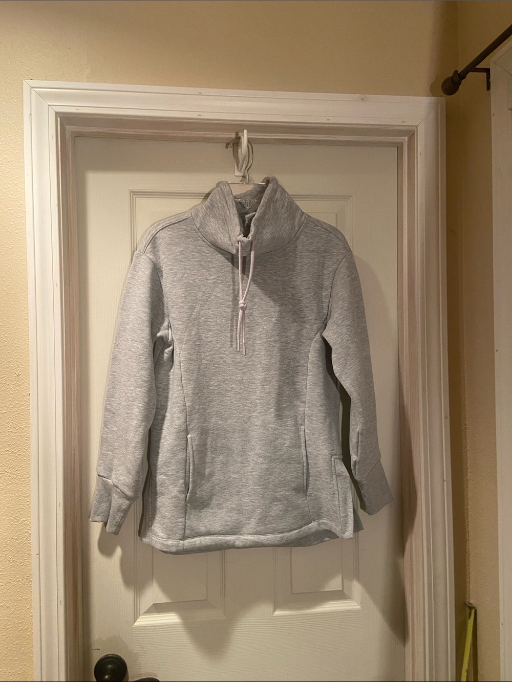 RBX Light Gray Women's Funnel Neck Pullover
